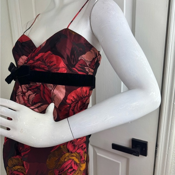 Cyril Verdavainne Red Sleeveless Spaghetti Strap Midi Dress Size 4. #187 - Picture 7 of 14